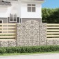 vidaXL Gabionen mit Hochbogen 2 Stk. 200x30x180/200cm Verzinktes Eisen vidaXL Gabionen mit Hochbogen 2 Stk. 200x30x180/200cm Verzinktes Eisen