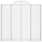 vidaXL Gabionen mit Hochbogen 2 Stk. 200x30x180/200cm Verzinktes Eisen vidaXL Gabionen mit Hochbogen 2 Stk. 200x30x180/200cm Verzinktes Eisen
