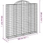 vidaXL Gabionen mit Hochbogen 2 Stk. 200x30x180/200cm Verzinktes Eisen vidaXL Gabionen mit Hochbogen 2 Stk. 200x30x180/200cm Verzinktes Eisen