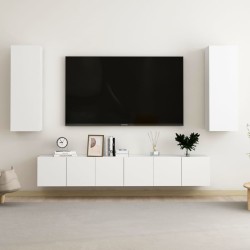 5-tlg. TV-Schrank-Set Weiß Holzwerkstoff