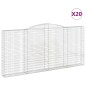 vidaXL Gabionen mit Hochbogen 20Stk. 400x30x180/200cm Verzinktes Eisen vidaXL Gabionen mit Hochbogen 20Stk. 400x30x180/200cm Verzinktes Eisen