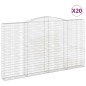 vidaXL Gabionen mit Hochbogen 20Stk. 400x30x220/240cm Verzinktes Eisen vidaXL Gabionen mit Hochbogen 20Stk. 400x30x220/240cm Verzinktes Eisen