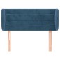vidaXL Kopfteil mit Ohren Dunkelblau 83x23x78/88 cm Samt