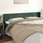 vidaXL Kopfteil mit Ohren Dunkelgrün 183x16x78/88 cm Samt vidaXL Kopfteil mit Ohren Dunkelgrün 183x16x78/88 cm Samt