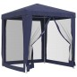 vidaXL Partyzelt mit 4 Mesh-Seitenwänden Blau 2x2 m HDPE vidaXL Partyzelt mit 4 Mesh-Seitenwänden Blau 2x2 m HDPE