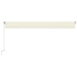 vidaXL Markise Manuell Einziehbar mit LED 600x300 cm Creme vidaXL Markise Manuell Einziehbar mit LED 600x300 cm Creme