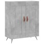 Highboard Betongrau 69,5x34x180 cm Holzwerkstoff Highboard Betongrau 69,5x34x180 cm Holzwerkstoff