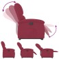vidaXL Relaxsessel mit Aufstehhilfe Weinrot Samt vidaXL Relaxsessel mit Aufstehhilfe Weinrot Samt
