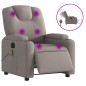 vidaXL Massagesessel Elektrisch Taupe Stoff vidaXL Massagesessel Elektrisch Taupe Stoff