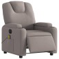 vidaXL Massagesessel Elektrisch Taupe Stoff vidaXL Massagesessel Elektrisch Taupe Stoff