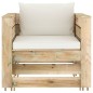 vidaXL 2-tlg. Garten-Lounge-Set mit Kissen Grün Imprägniertes Holz vidaXL 2-tlg. Garten-Lounge-Set mit Kissen Grün Imprägniertes Holz