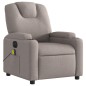 vidaXL Massagesessel Elektrisch Taupe Stoff vidaXL Massagesessel Elektrisch Taupe Stoff