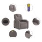 vidaXL Massagesessel Elektrisch Taupe Stoff vidaXL Massagesessel Elektrisch Taupe Stoff