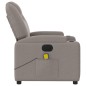 vidaXL Massagesessel Elektrisch Taupe Stoff vidaXL Massagesessel Elektrisch Taupe Stoff