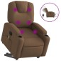 vidaXL Elektrischer Massagesessel mit Aufstehhilfe Braun Stoff vidaXL Elektrischer Massagesessel mit Aufstehhilfe Braun Stoff