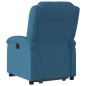 vidaXL Relaxsessel mit Aufstehhilfe Elektrisch Blau Samt vidaXL Relaxsessel mit Aufstehhilfe Elektrisch Blau Samt