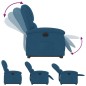 vidaXL Relaxsessel mit Aufstehhilfe Elektrisch Blau Samt vidaXL Relaxsessel mit Aufstehhilfe Elektrisch Blau Samt