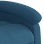 vidaXL Relaxsessel mit Aufstehhilfe Elektrisch Blau Samt vidaXL Relaxsessel mit Aufstehhilfe Elektrisch Blau Samt