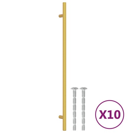 vidaXL Möbelgriffe 10 Stk. Golden 320 mm Edelstahl