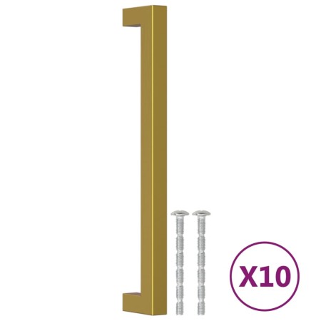 vidaXL Möbelgriffe 10 Stk. Golden 192 mm Edelstahl