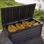 Keter Garten-Aufbewahrungsbox Brushwood 455 L Anthrazit Keter Garten-Aufbewahrungsbox Brushwood 455 L Anthrazit