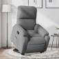 vidaXL Relaxsessel mit Aufstehhilfe Dunkelgrau Mikrofasergewebe vidaXL Relaxsessel mit Aufstehhilfe Dunkelgrau Mikrofasergewebe