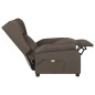 vidaXL Massagesessel Braun Stoff vidaXL Massagesessel Braun Stoff