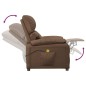 vidaXL Massagesessel Braun Stoff vidaXL Massagesessel Braun Stoff