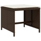 vidaXL 17-tlg. Garten-Essgruppe mit Kissen Braun Poly Rattan vidaXL 17-tlg. Garten-Essgruppe mit Kissen Braun Poly Rattan