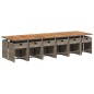vidaXL 13-tlg. Garten-Essgruppe mit Kissen Grau Poly Rattan vidaXL 13-tlg. Garten-Essgruppe mit Kissen Grau Poly Rattan
