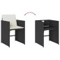vidaXL 15-tlg. Garten-Essgruppe mit Kissen Schwarz Poly Rattan vidaXL 15-tlg. Garten-Essgruppe mit Kissen Schwarz Poly Rattan