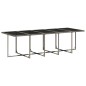 vidaXL 15-tlg. Garten-Essgruppe mit Kissen Grau Poly Rattan vidaXL 15-tlg. Garten-Essgruppe mit Kissen Grau Poly Rattan