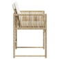vidaXL Gartenstühle mit Kissen 4 Stk. Beige Poly Rattan vidaXL Gartenstühle mit Kissen 4 Stk. Beige Poly Rattan