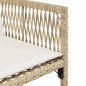 vidaXL Gartenstühle mit Kissen 4 Stk. Beige Poly Rattan vidaXL Gartenstühle mit Kissen 4 Stk. Beige Poly Rattan