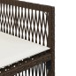 vidaXL Gartenstühle mit Kissen 4 Stk. Braun Poly Rattan vidaXL Gartenstühle mit Kissen 4 Stk. Braun Poly Rattan