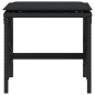 vidaXL Gartenhocker mit Kissen 4 Stk. Schwarz 41x41x36 cm Poly Rattan vidaXL Gartenhocker mit Kissen 4 Stk. Schwarz 41x41x36 cm Poly Rattan