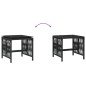 vidaXL Gartenhocker mit Kissen 4 Stk. Schwarz 41x41x36 cm Poly Rattan vidaXL Gartenhocker mit Kissen 4 Stk. Schwarz 41x41x36 cm Poly Rattan