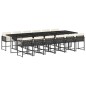 vidaXL 13-tlg. Garten-Essgruppe mit Kissen Schwarz Poly Rattan vidaXL 13-tlg. Garten-Essgruppe mit Kissen Schwarz Poly Rattan