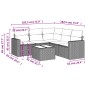 vidaXL 6-tlg. Garten-Sofagarnitur mit Kissen Hellgrau Poly Rattan vidaXL 6-tlg. Garten-Sofagarnitur mit Kissen Hellgrau Poly Rattan