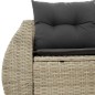 vidaXL Gartensofa mit Kissen 2-Sitzer Hellgrau Poly Rattan vidaXL Gartensofa mit Kissen 2-Sitzer Hellgrau Poly Rattan
