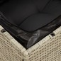 vidaXL Gartensofa mit Kissen 2-Sitzer Hellgrau Poly Rattan vidaXL Gartensofa mit Kissen 2-Sitzer Hellgrau Poly Rattan