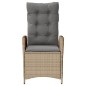 vidaXL Gartensessel Kissen 2Stk. Verstellbar Beigemischung Poly Rattan vidaXL Gartensessel Kissen 2Stk. Verstellbar Beigemischung Poly Rattan