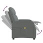 Massagesessel Elektrisch Dunkelgrau Stoff Massagesessel Elektrisch Dunkelgrau Stoff
