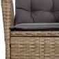 vidaXL Gartensessel Kissen 2Stk. Verstellbar Beigemischung Poly Rattan vidaXL Gartensessel Kissen 2Stk. Verstellbar Beigemischung Poly Rattan