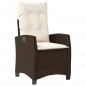 vidaXL 5-tlg. Garten-Essgruppe mit Kissen Braun Poly Rattan vidaXL 5-tlg. Garten-Essgruppe mit Kissen Braun Poly Rattan