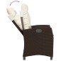 vidaXL 5-tlg. Garten-Essgruppe mit Kissen Braun Poly Rattan vidaXL 5-tlg. Garten-Essgruppe mit Kissen Braun Poly Rattan