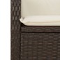 vidaXL 5-tlg. Garten-Essgruppe mit Kissen Braun Poly Rattan vidaXL 5-tlg. Garten-Essgruppe mit Kissen Braun Poly Rattan