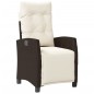 vidaXL 5-tlg. Garten-Essgruppe mit Kissen Braun Poly Rattan vidaXL 5-tlg. Garten-Essgruppe mit Kissen Braun Poly Rattan