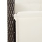 vidaXL 5-tlg. Garten-Essgruppe mit Kissen Braun Poly Rattan vidaXL 5-tlg. Garten-Essgruppe mit Kissen Braun Poly Rattan