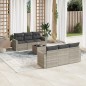 vidaXL 7-tlg. Garten-Sofagarnitur mit Kissen Hellgrau Poly Rattan vidaXL 7-tlg. Garten-Sofagarnitur mit Kissen Hellgrau Poly Rattan